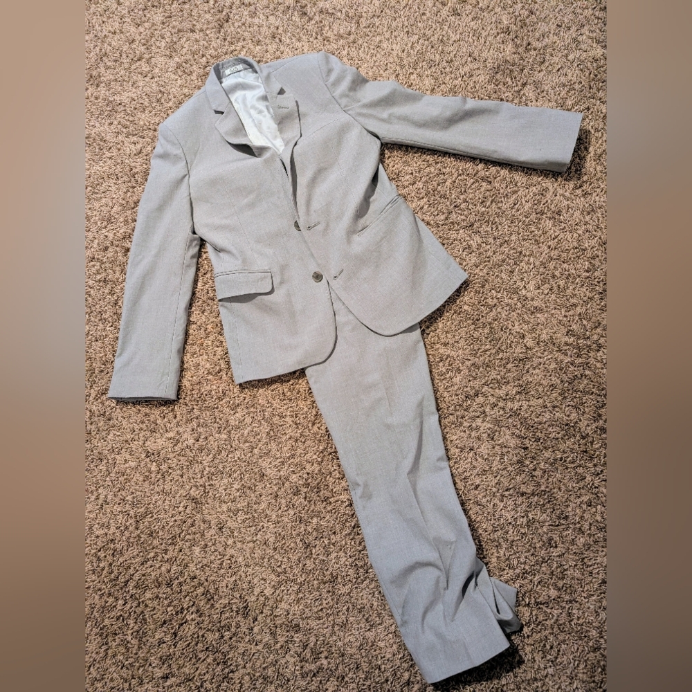Youth 14 Regular Calvin Klein Slate Gray Suit